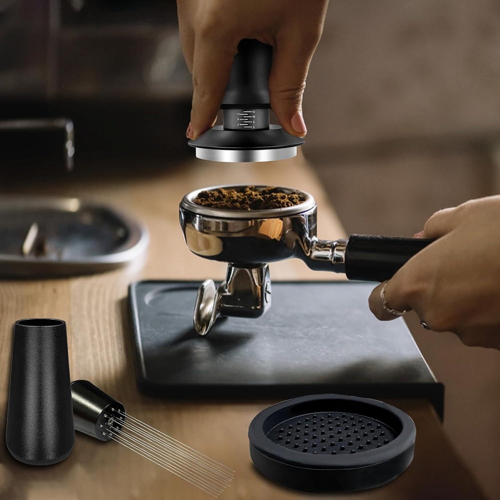Espresso Tamper Set - Espresso Tamper Set 51mm, inclusief veerbelast