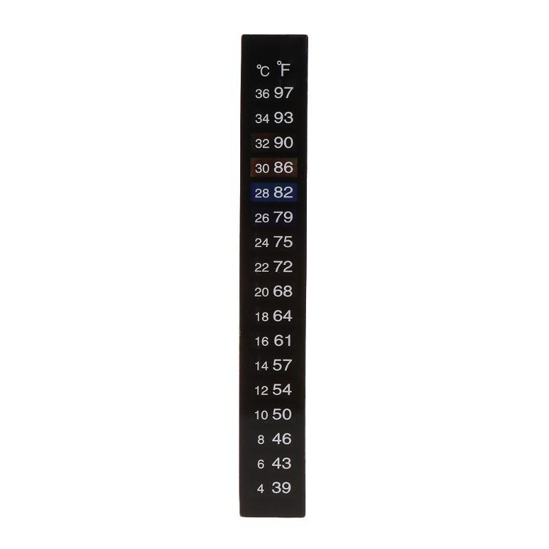 Temperature Strip Thermometer - 10 Pack Aquarium Thermometer Sticker Vis