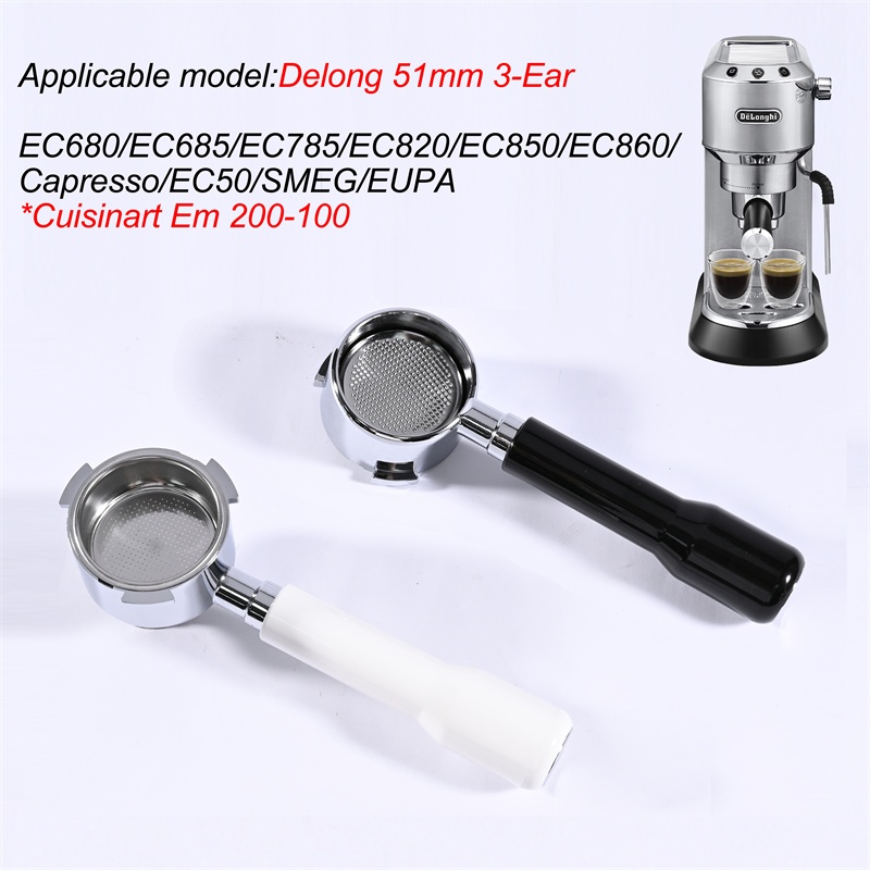Coffee Equipment Tools - 51mm Koffie Bodemloze Filterhouder Voor Delonghi
