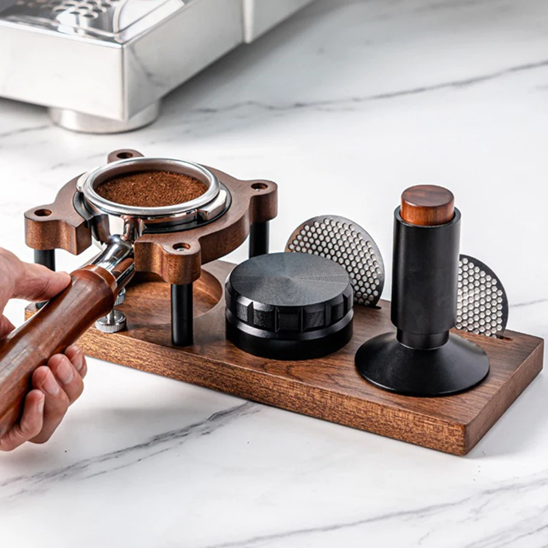 Espresso Tamper Set - 51/53/58mm Koffie Tamper Houten Koffie Tamper