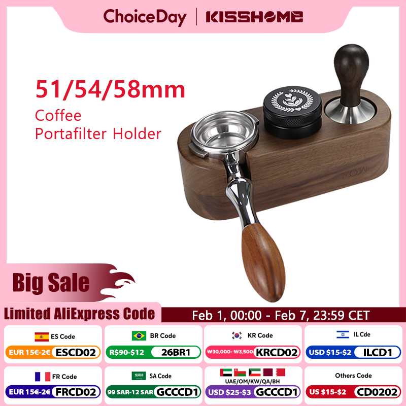 Espresso Tamper Set - Koffie Sabotage Station Stand Portafiler Houder