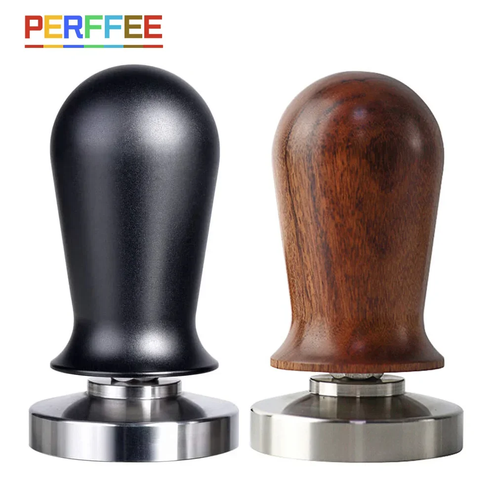 Espresso Tamper Set - Gekalibreerde espressokoffiestamper 30lb veerbelaste elastische koffiestamper