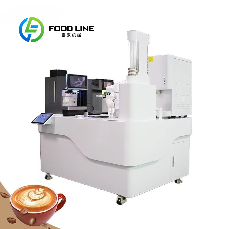 Coffee Equipment Service - Geavanceerde commerciële robotkoffiebar met 6-assige robotarm,