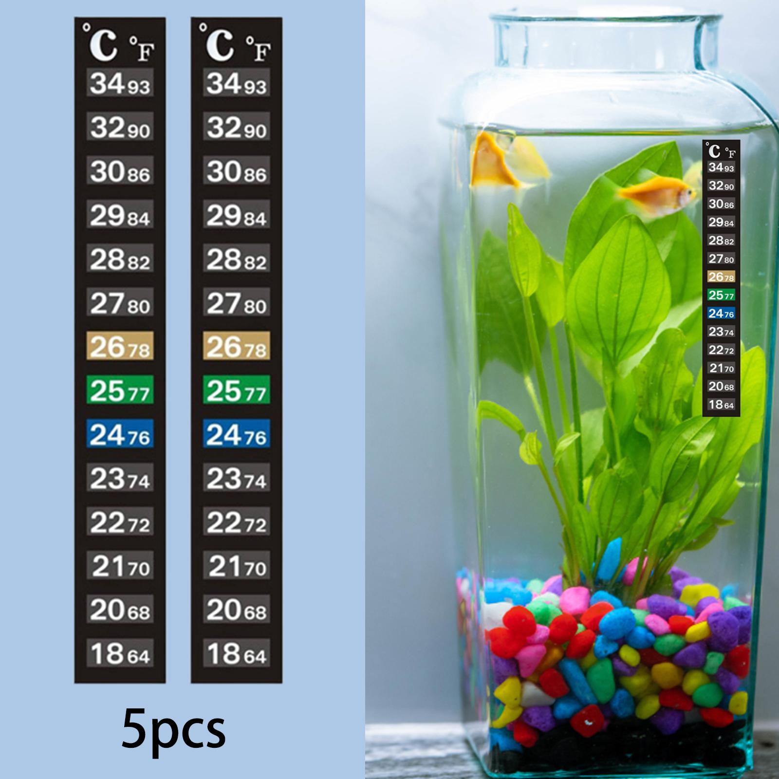 Temperature Strip Thermometer - Aquariumthermometerstrip Temperatuurindicator Visbaksticker Eenvoudig te gebruiken