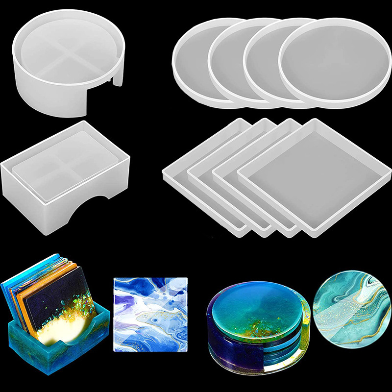 Coffee Equipment And Tools - Ronde Vierkante Onderzetter Siliconen Mal Diy