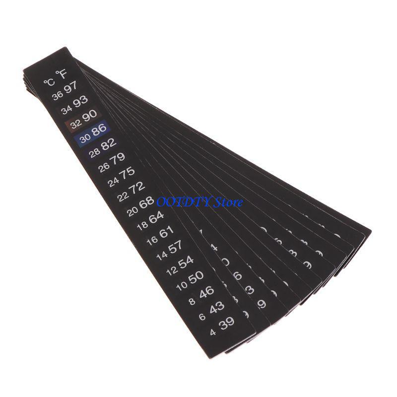 367A 10 PCS Betta Sticker Ther - Temperature Strip Thermometer recensie en prijs