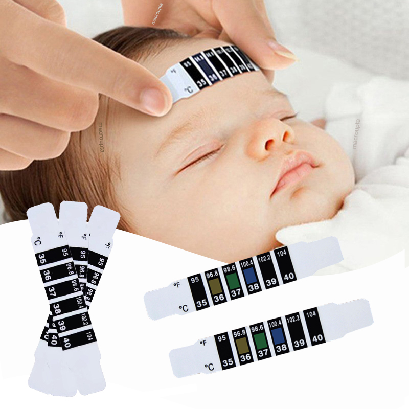10 stuks Voorhoofd Hoofd Strip - Temperature Strip Thermometer recensie en prijs