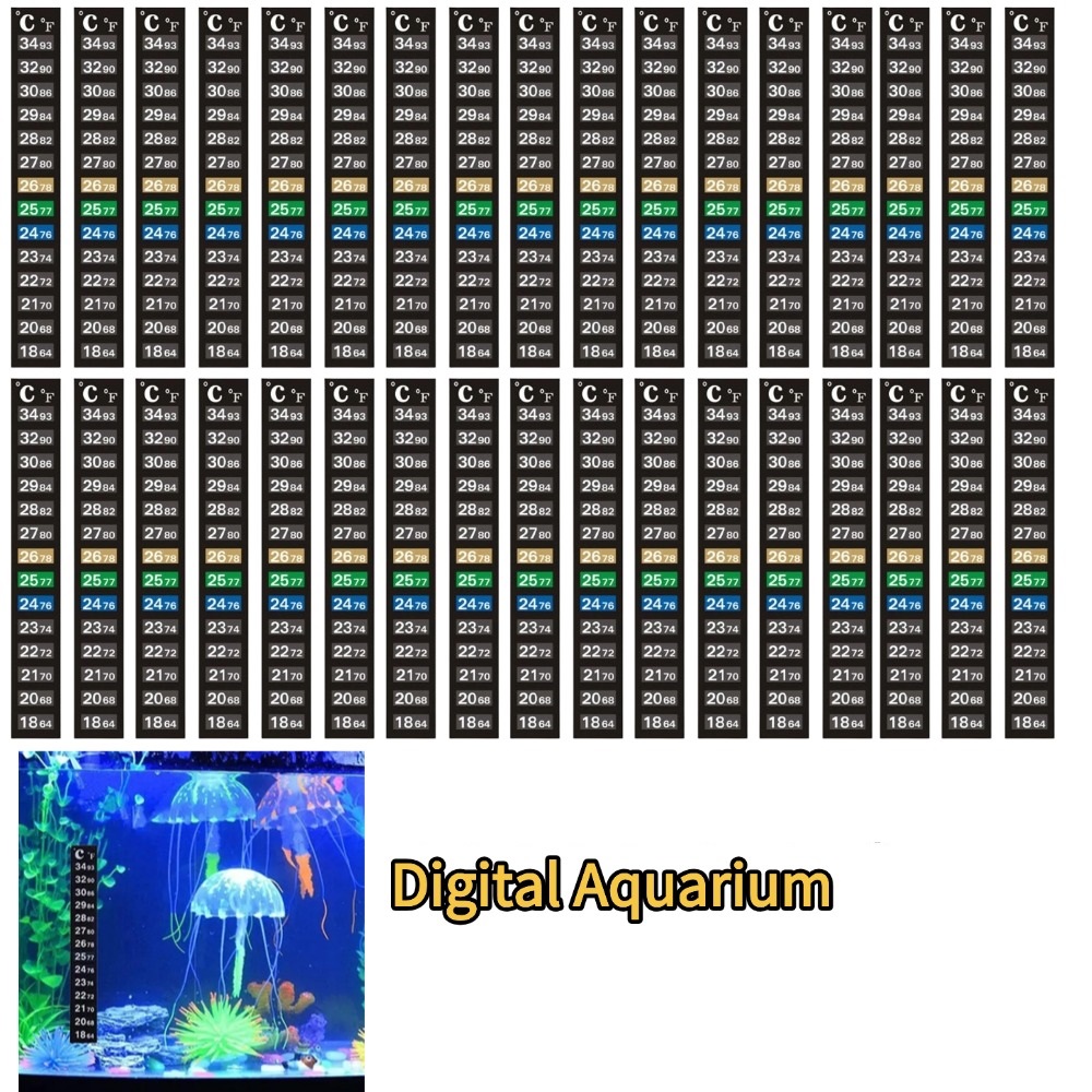1/5 stuks Digitale Aquarium Ho - Temperature Strip Thermometer recensie en prijs