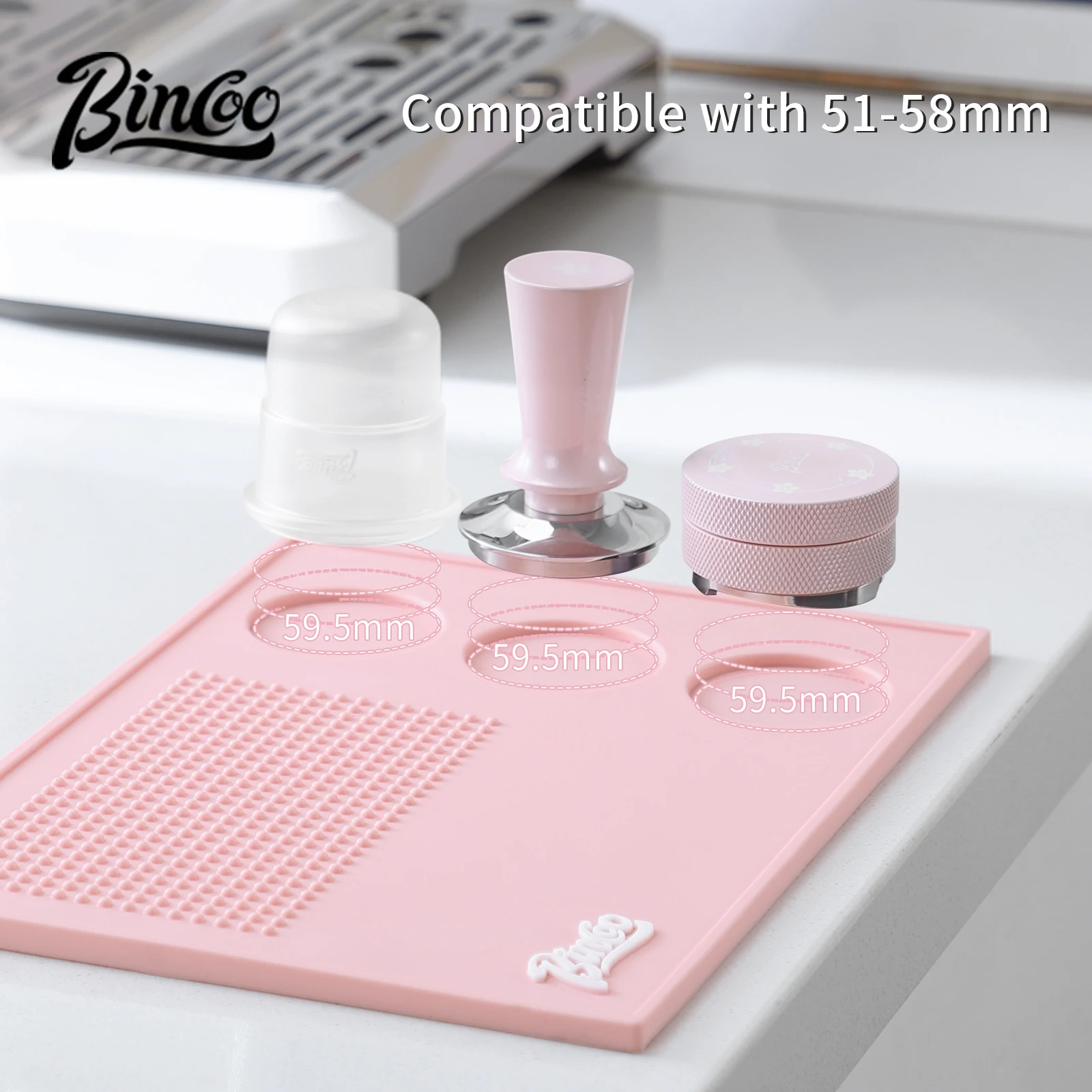 Bincoo Roze Espresso 51mm-58mm - Espresso Tamper Set recensie en prijs