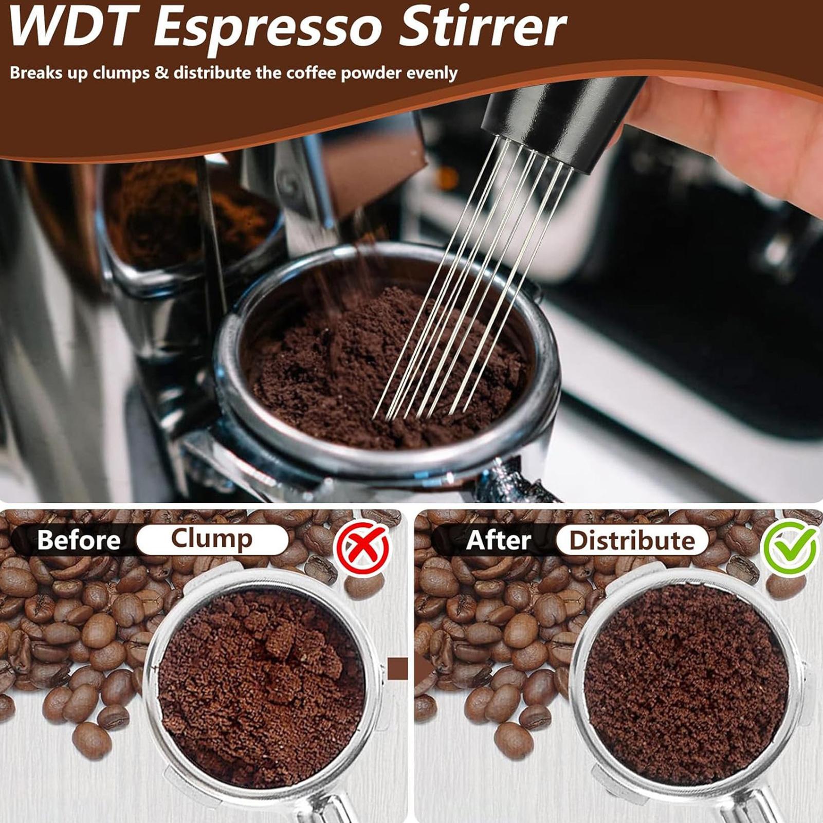 7-delige Espresso Accessoirese - Espresso Tamper Set recensie en prijs